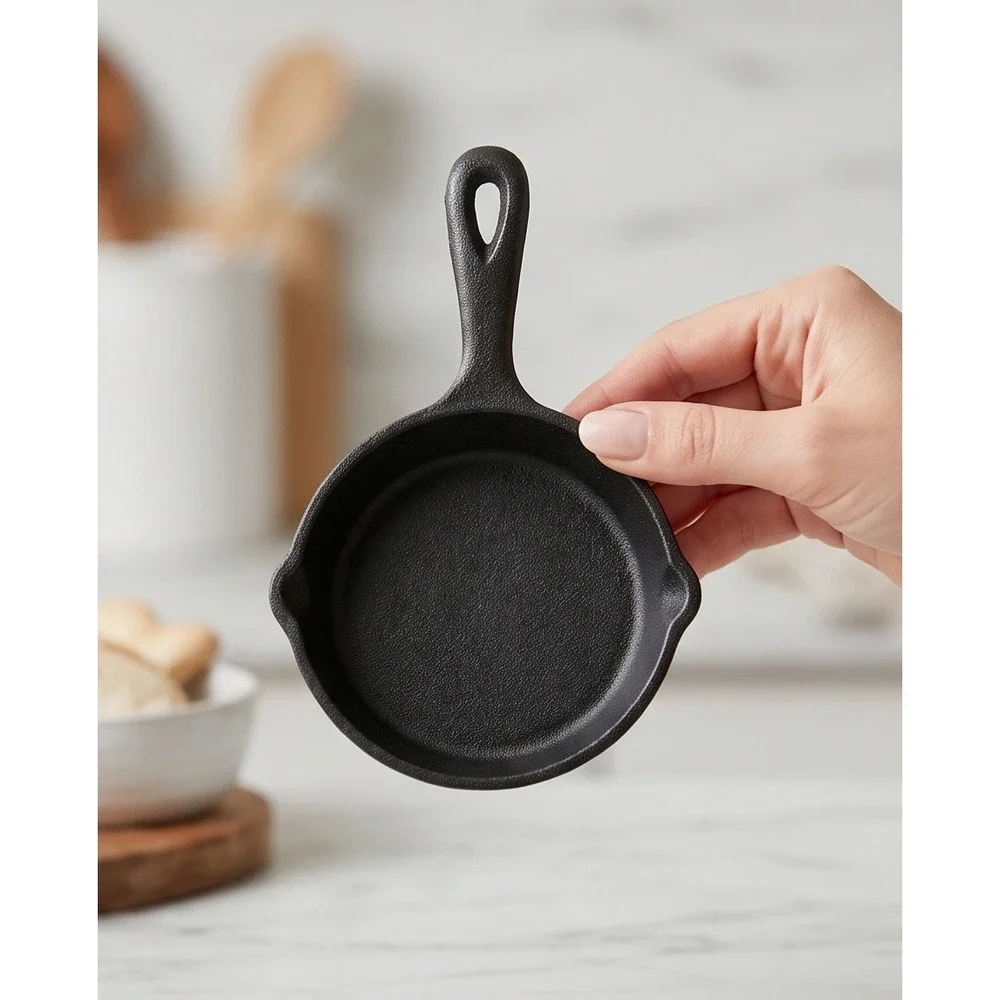 Mrs Fields Retro Gingerbread Cookie Mix with Mini Cast Iron Skillet Gift Set NEW
